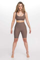 ATHLEEYA Cycling shorts without bib - ESSENTIAL - brown