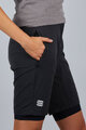 SPORTFUL Cycling shorts without bib - GIARA - black