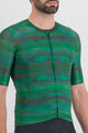 SPORTFUL Cycling short sleeve jersey - GLITCH BOMBER - green