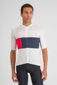 SPORTFUL Cycling short sleeve jersey - SNAP - white/blue/red