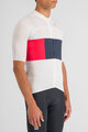 SPORTFUL Cycling short sleeve jersey - SNAP - white/blue/red