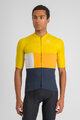 SPORTFUL Cycling short sleeve jersey - SNAP - yellow/blue