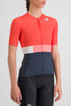 SPORTFUL Cycling short sleeve jersey - SNAP - red/blue