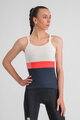 SPORTFUL Cycling sleeveless jersey - SNAP - white/blue/red