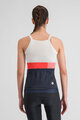 SPORTFUL Cycling sleeveless jersey - SNAP - white/blue/red