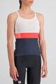 SPORTFUL Cycling sleeveless jersey - SNAP - white/blue/red