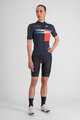 SPORTFUL Cycling short sleeve jersey - GRUPPETTO - blue/red