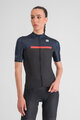 SPORTFUL Cycling short sleeve jersey - PISTA - blue/black