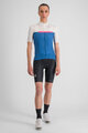 SPORTFUL Cycling short sleeve jersey - PISTA - white/blue