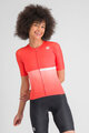 SPORTFUL Cycling short sleeve jersey - BOMBER - red/white