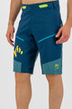 KARPOS Cycling shorts without bib - RAPID BAGGY - blue/green