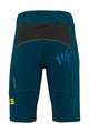 KARPOS Cycling shorts without bib - BALLISTIC EVO - blue/green