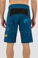 KARPOS Cycling shorts without bib - BALLISTIC EVO - blue/green