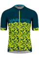 KARPOS Cycling short sleeve jersey - JUMP - turquoise/yellow