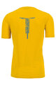 Cycling short sleeve t-shirt - VAL FEDERIA - yellow