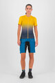 KARPOS Cycling short sleeve jersey - VERVE EVO - yellow/blue