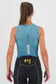 KARPOS Cycling sleeveless jersey - VERVE MESH - light blue