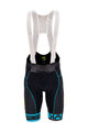 KARPOS Cycling bib shorts - VERVE EVO - black/turquoise