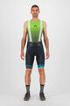 KARPOS Cycling bib shorts - VERVE EVO - black/turquoise