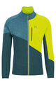 KARPOS hoodie - VAL VIOLA FULL-ZIP - green/yellow