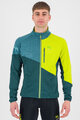 KARPOS hoodie - VAL VIOLA FULL-ZIP - green/yellow