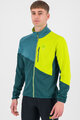 KARPOS hoodie - VAL VIOLA FULL-ZIP - green/yellow