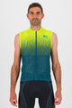 KARPOS Cycling sleeveless jersey - VAIL VIOLA  - yellow/green