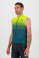 KARPOS Cycling sleeveless jersey - VAIL VIOLA  - yellow/green