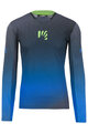 KARPOS Cycling summer long sleeve jersey - VAL DI DENTRO - grey/blue