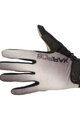 Cycling long-finger gloves - FEDERIA - white/black