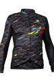 HAVEN Cycling winter long sleeve jersey - STRATO - black/multicolour