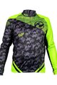 HAVEN Cycling winter long sleeve jersey - STRATO - black/light green