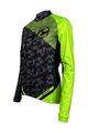 HAVEN Cycling winter long sleeve jersey - STRATO - black/light green