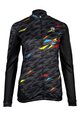 HAVEN Cycling winter long sleeve jersey - STRATO - black/multicolour