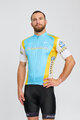 BONAVELO Cycling short sleeve jersey - ASTANA - yellow/turquoise