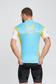 BONAVELO Cycling short sleeve jersey - ASTANA - yellow/turquoise