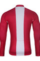 BONAVELO Cycling winter long sleeve jersey - POLAND WINTER - red/white