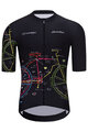 HOLOKOLO Cycling short sleeve jersey - MAAPPI DARK - black/multicolour