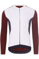 HOLOKOLO Cycling winter long sleeve jersey - SPECIAL - white/bordeaux