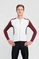 HOLOKOLO Cycling thermal jacket - SPECIAL - white/bordeaux