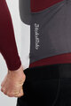 HOLOKOLO Cycling winter long sleeve jersey - SPECIAL - white/bordeaux