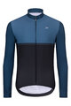 HOLOKOLO Cycling thermal jacket - STRIPES WINTER - blue