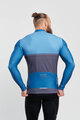 HOLOKOLO Cycling thermal jacket - STRIPES WINTER - blue