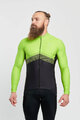 HOLOKOLO Cycling winter long sleeve jersey - ARROW II WINTER - yellow/black