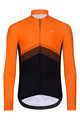 HOLOKOLO Cycling winter long sleeve jersey - ARROW II WINTER - orange/black