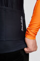 HOLOKOLO Cycling winter long sleeve jersey - ARROW II WINTER - orange/black