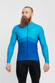 HOLOKOLO Cycling winter long sleeve jersey - ARROW II WINTER - blue