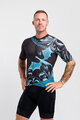 HOLOKOLO Cycling short sleeve jersey - DRAGON - blue/black