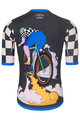 HOLOKOLO Cycling short sleeve jersey - RAPID - black/multicolour