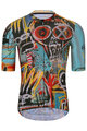 HOLOKOLO Cycling short sleeve jersey - WILDLY II - light blue/multicolour